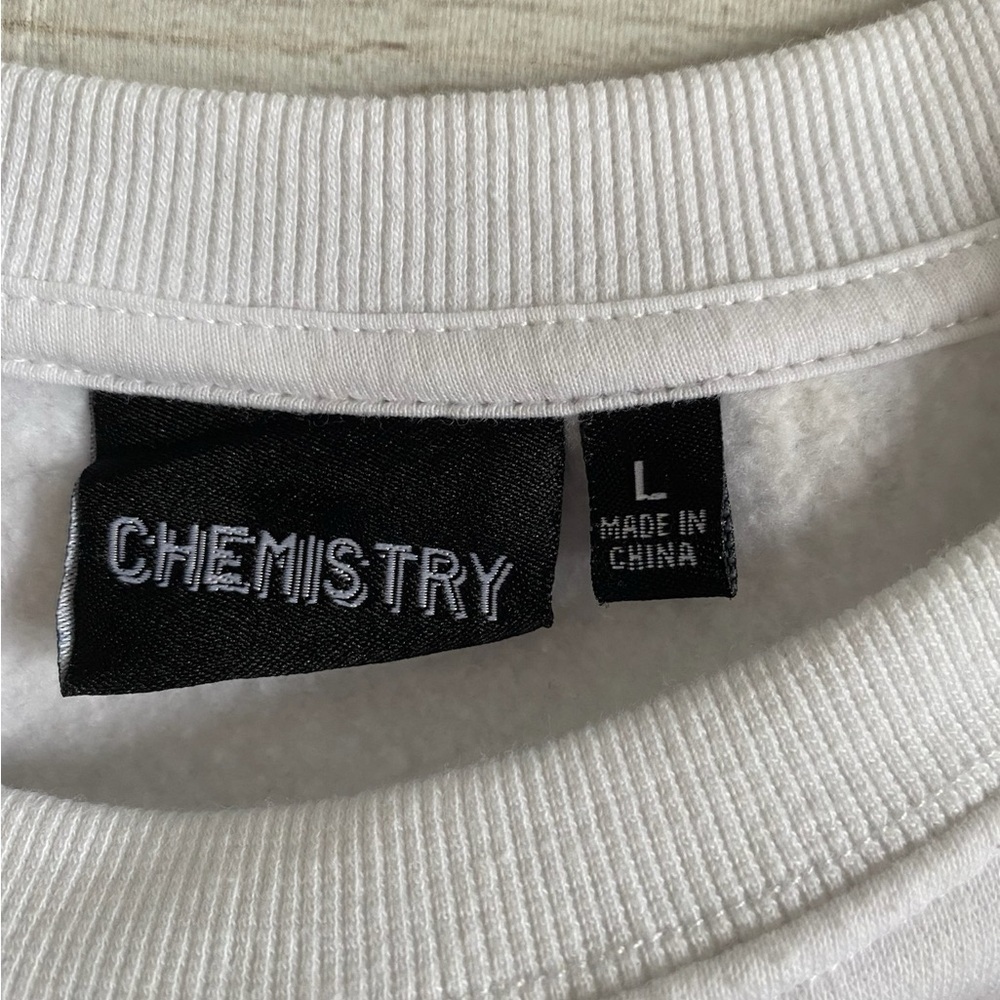 Chemistry White Holiday Sweatshirt - Picture 4 of 5